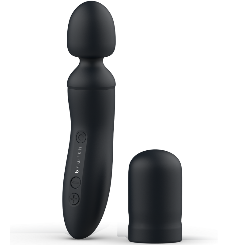 Imagen del artículo erótico B SWISH - BTHRILLED VIBRADOR WAND PREMIUM NEGRO de B SWISH en la sección JUGUETES BIENESTAR |Vibradores|Vibrador WAND de Millenial Sexshop.