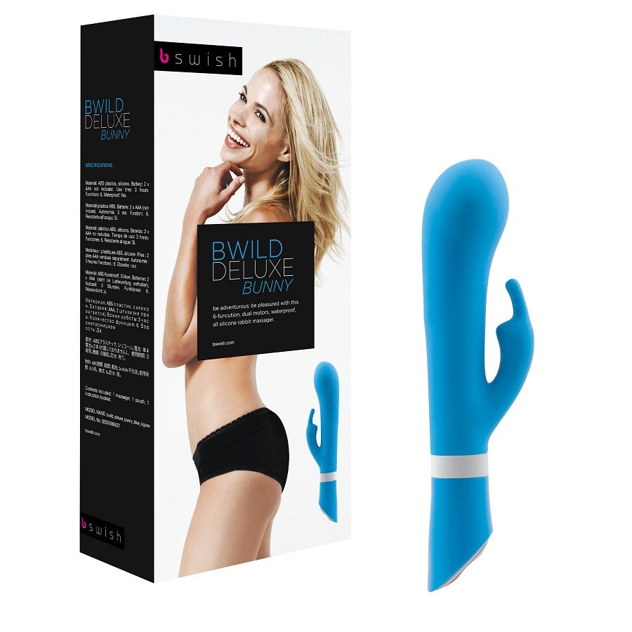 Imagen del artículo erótico B SWISH - BWILD DELUXE BUNNY RABBIT VIBRATOR JADE de B SWISH en la sección JUGUETES BIENESTAR |Vibradores|Vibradores Rabbit de Millenial Sexshop.