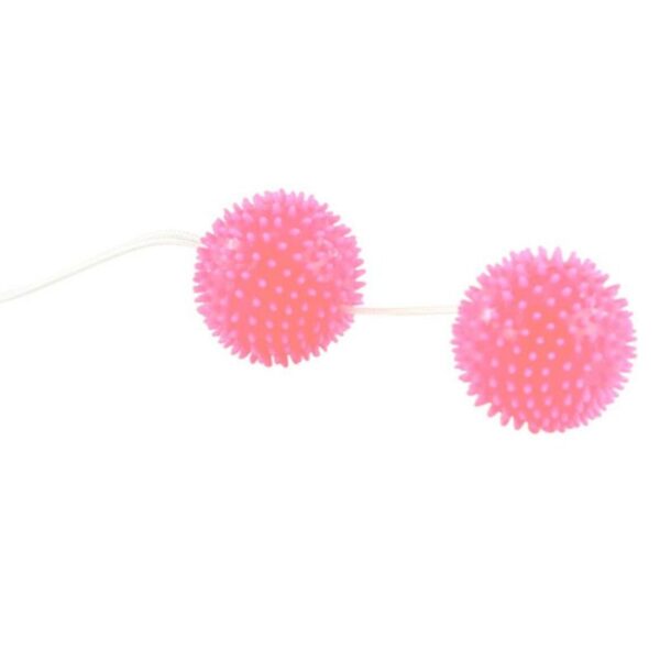 Imagen del artículo erótico BAILE - A DEEPLY PLEASURE BOLAS TEXTURADAS ROSA 3.6 CM de BAILE STIMULATING en la sección JUGUETES BIENESTAR |Juguetes para Mujeres|Bolas Chinas|Bolas Basicas de Millenial Sexshop.