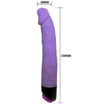 BAILE - ADOUR CLUB VIBRADOR REALÍSTICO 23 CM LILA - Imagen 3