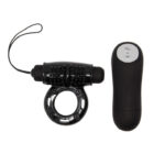 Imagen del artículo erótico BAILE - ANILLO CONTROL REMOTO NEGRO 20V de BAILE FOR HIM en la sección JUGUETES BIENESTAR |Juguetes para Hombres|Accesorios para el pene|Anillos Pene|Anillos con Vibración de Millenial Sexshop.