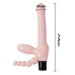 BAILE - ARNÉS SIN CUERDA TPR CON VIBRACIÓN Y ESTIMULACION ANAL 25.4 CM - Imagen 2