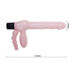 BAILE - ARNÉS SIN CUERDA TPR CON VIBRACIÓN Y ESTIMULACION ANAL 25.4 CM - Imagen 6