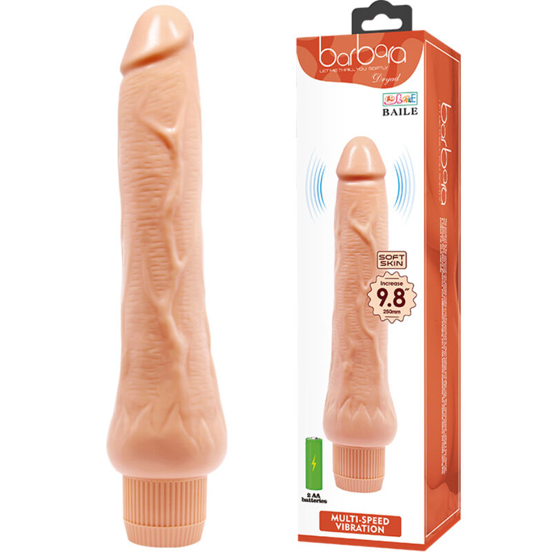 BAILE - BÁRBARA VIBRADOR REALÍSTICO 25 CM-MillenialSexshop-BAILE VIBRATORS Imagen del artículo erótico BAILE - BÁRBARA VIBRADOR REALÍSTICO 25 CM de BAILE VIBRATORS en la sección JUGUETES BIENESTAR |Vibradores|Vibradores Realisticos de Millenial Sexshop.