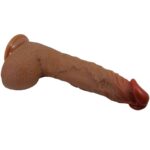 BAILE - BEAUTIFUL WILKS VIBRADOR REALÍSTICO DE 5 CONFIGURACIONES 25 CM MULATO - Imagen 8