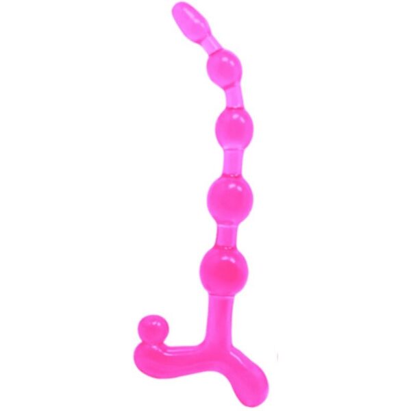 Imagen del artículo erótico BAILE - BENDY TWIST BOLAS ANALES ROSA de BAILE en la sección JUGUETES BIENESTAR |Anal|Bolas Anales de Millenial Sexshop.
