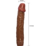 BAILE - BOB VIBRADOR REALÍSTICO 22.5 CM MULATO - Imagen 4