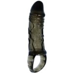 BAILE - FUNDA EXTENSORA PENE CON STRAP PARA TESTÍCULOS NEGRO 13.5 CM - Imagen 5