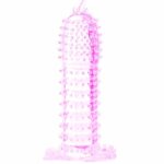 BAILE - FUNDA PARA PENE CON PUNTOS ESTIMULANTES ROSA 14 CM - Imagen 5