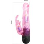 BAILE - GIVE YOU LOVER VIBRADOR CON RABBIT ROSA - Imagen 4