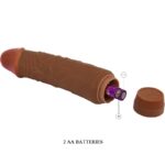 BAILE - JEFF VIBRADOR REALÍSTICO 19.5 CM MULATO - Imagen 4