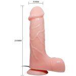 BAILE - VIBRADOR REALÍSTICO BÁRBARA NATURAL 21 CM - Imagen 6