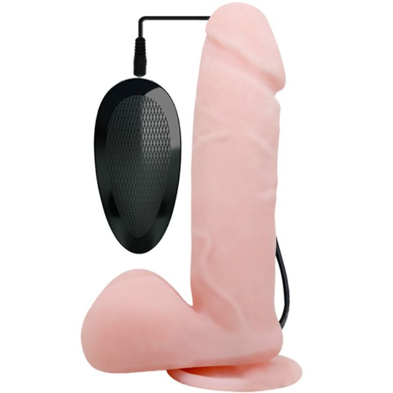 Imagen del artículo erótico BAILE - VIBRADOR REALÍSTICO OLIVER CON FUNCION ROTACIÓN de BAILE en la sección JUGUETES BIENESTAR |Vibradores|Vibradores control remoto de Millenial Sexshop.