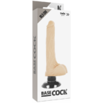 BASECOCK - VIBRADOR REALÍSTICO 2-1 NATURAL 18.5 CM -O- 4 CM - Imagen 5