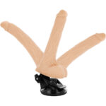 BASECOCK - VIBRADOR REALÍSTICO ARTICULABLE CONTROL REMOTO NATURAL 18.5 CM -O- 4 CM - Imagen 3