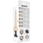 BASECOCK - VIBRADOR REALÍSTICO ARTICULABLE CONTROL REMOTO NATURAL 21 CM -O- 5 CM - Imagen 5