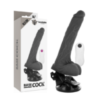 Imagen del artículo erótico BASECOCK - VIBRADOR REALÍSTICO ARTICULABLE CONTROL REMOTO NEGRO 18.5 CM -O- 4 CM de BASECOCK en la sección JUGUETES BIENESTAR |Vibradores|Vibradores control remoto de Millenial Sexshop.