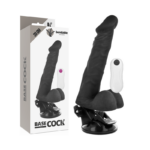 Imagen del artículo erótico BASECOCK - VIBRADOR REALÍSTICO ARTICULABLE CONTROL REMOTO NEGRO 20 CM -O- 4.5 CM de BASECOCK en la sección JUGUETES BIENESTAR |Vibradores|Vibradores control remoto de Millenial Sexshop.