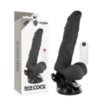 Imagen del artículo erótico BASECOCK - VIBRADOR REALÍSTICO ARTICULABLE CONTROL REMOTO NEGRO 21 CM -O- 5 CM de BASECOCK en la sección JUGUETES BIENESTAR |Vibradores|Vibradores control remoto de Millenial Sexshop.