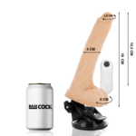 BASECOCK - VIBRADOR REALÍSTICO CONTROL REMOTO NATURAL 19 CM -O- 4 CM - Imagen 2