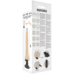 BASECOCK - VIBRADOR REALÍSTICO CONTROL REMOTO NATURAL CON TESTÍCULOS 20 CM -O- 4 CM - Imagen 5