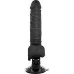 BASECOCK - VIBRADOR REALÍSTICO CONTROL REMOTO NEGRO 18.5 CM -O- 4CM - Imagen 3