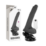 Imagen del artículo erótico BASECOCK - VIBRADOR REALÍSTICO CONTROL REMOTO NEGRO 19 CM -O- 4 CM de BASECOCK en la sección JUGUETES BIENESTAR |Vibradores|Vibradores control remoto de Millenial Sexshop.