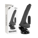 Imagen del artículo erótico BASECOCK - VIBRADOR REALÍSTICO CONTROL REMOTO NEGRO CON TESTÍCULOS 20 CM -O- 4 CM de BASECOCK en la sección JUGUETES BIENESTAR |Vibradores|Vibradores control remoto de Millenial Sexshop.
