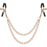 Imagen del artículo erótico BEGME - BLACK EDITION PINZAS PEZONES CON CADENA de BEGME BLACK EDITION en la sección BDSM & BONDAGE |Artículos BDSM|Pinzas Pezones BDSM de Millenial Sexshop.