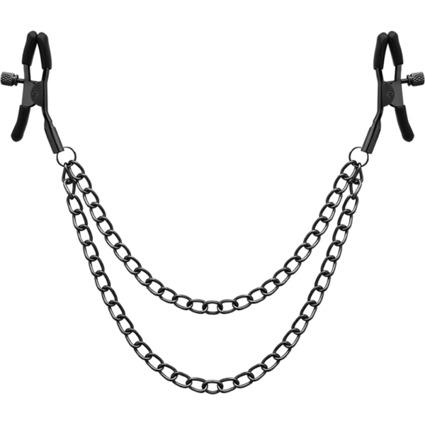 Imagen del artículo erótico BEGME - RED EDITION PINZAS PEZONES CON CADENA de BEGME RED EDITION en la sección BDSM & BONDAGE |Artículos BDSM|Pinzas Pezones BDSM de Millenial Sexshop.