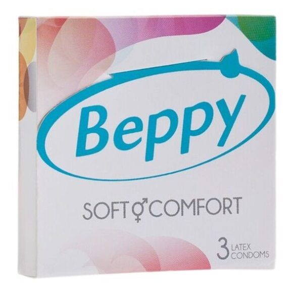 Imagen del artículo erótico BEPPY - SOFT AND COMFORT 3 PRESERVATIVOS de BEPPY en la sección PRESERVATIVOS |Normales de Millenial Sexshop.