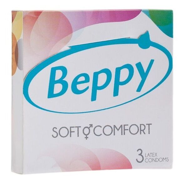 Imagen del artículo erótico BEPPY - SOFT AND COMFORT 3 PRESERVATIVOS de BEPPY en la sección PRESERVATIVOS |Normales de Millenial Sexshop.