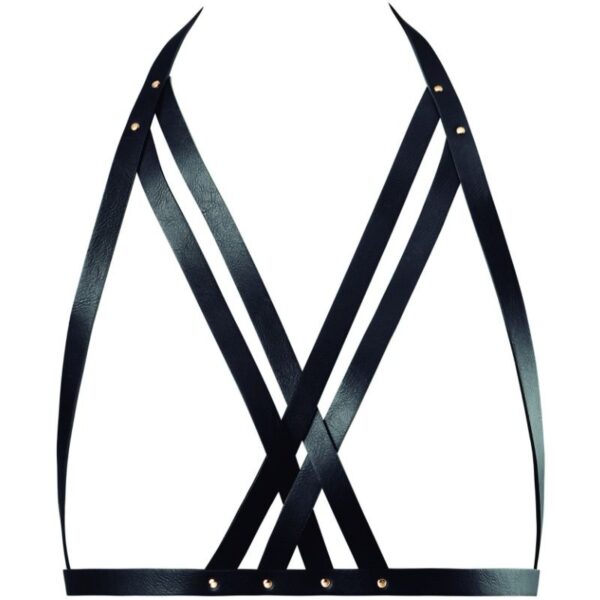 Imagen del artículo erótico BIJOUX INDISCRETS MAZE - SUJETADOR CON CORREAS NEGRO de BIJOUX MAZE en la sección MODA & LENCERÍA|Lencería Mujer|Accesorios|Arnés para el cuerpo de Millenial Sexshop.