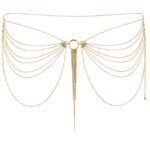 BIJOUX - MAGNIFIQUE JOYA DE CADENAS METLICAS PARA CINTURA DORADA - Imagen 2