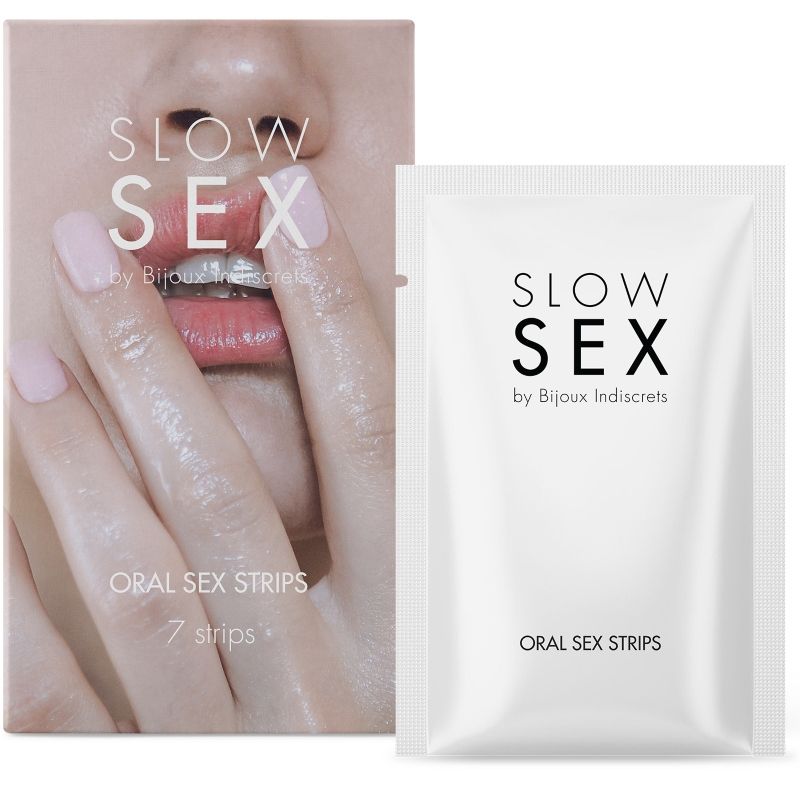 BIJOUX - SLOW SEX ORAL SEX STRIPS-MillenialSexshop-BIJOUX SLOW SEX Imagen del artículo erótico BIJOUX - SLOW SEX ORAL SEX STRIPS de BIJOUX SLOW SEX en la sección DROGUERÍA |Para Sexo Oral de Millenial Sexshop.