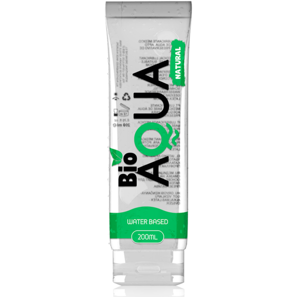 Imagen del artículo erótico BIOAQUA LUBRICANTE INGREDIENTES NATURALES BASE AGUA 200 ML de BIOAQUA en la sección DROGUERÍA |Lubricantes|Bio Ecólogico de Millenial Sexshop.
