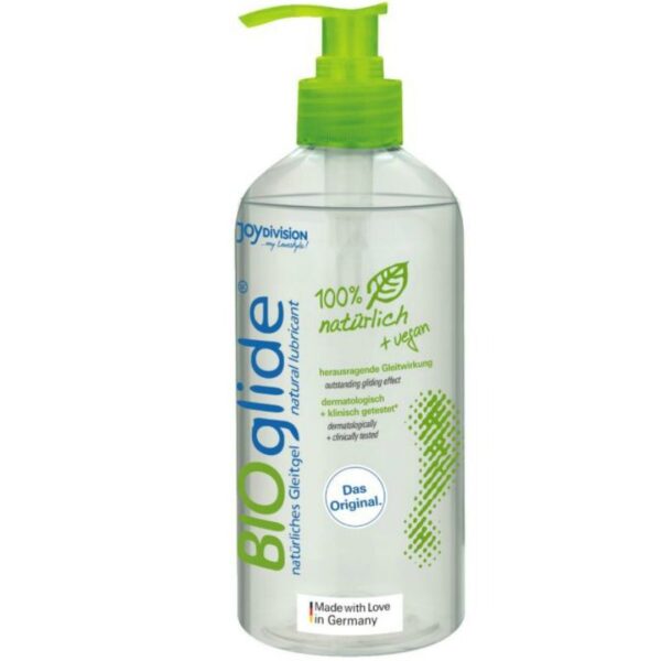 Imagen del artículo erótico BIOGLIDE - LUBRICANTE NATURAL 500 ML de JOYDIVISION BIOGLIDE en la sección DROGUERÍA |Lubricantes|Bio Ecólogico de Millenial Sexshop.