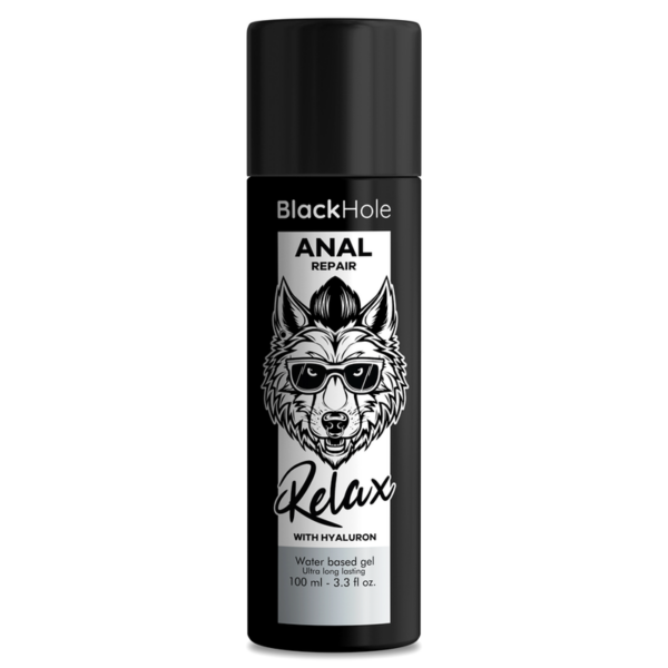 Imagen del artículo erótico BLACK HOLE - ANAL REPAIR BASE AGUA RELAX CON HYALURON 100 ML de BLACK HOLE en la sección DROGUERÍA |Lubricantes|Base Agua de Millenial Sexshop.