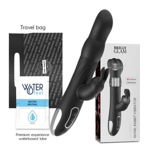 Imagen del artículo erótico BRILLY GLAM - MOEBIUS RABBIT VIBRATOR & ROTATOR COMPATIBLE CON WATCHME WIRELESS TECHNOLOGY de BRILLY GLAM en la sección JUGUETES BIENESTAR |Vibradores|Vibradores control remoto de Millenial Sexshop.