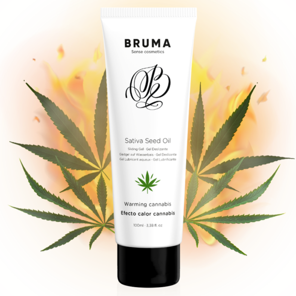 Imagen del artículo erótico BRUMA - GEL DESLIZANTE CON ACEITE DE SEMILLA EFECTO CALOR SABOR CANNABIS 100 ML de BRUMA en la sección DROGUERÍA |Lubricantes|Efecto Calor de Millenial Sexshop.