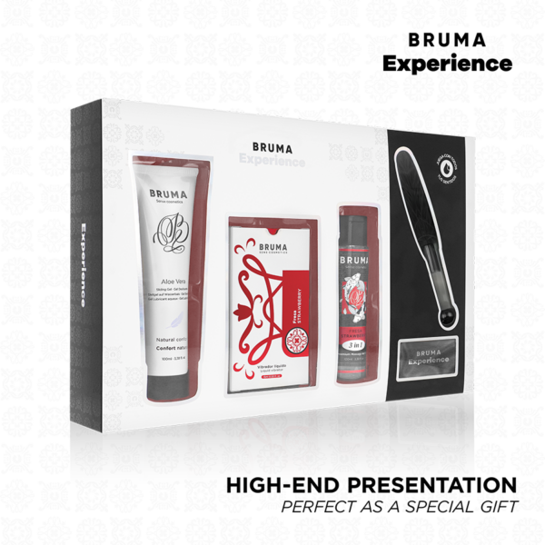 Imagen del artículo erótico BRUMA XPERIENCE - KIT TENTACIÓN DULCE FRESA VIBRO-ORGÁSMICA de BRUMA en la sección ARTÍCULOS VARIOS|Kits Parejas de Millenial Sexshop.
