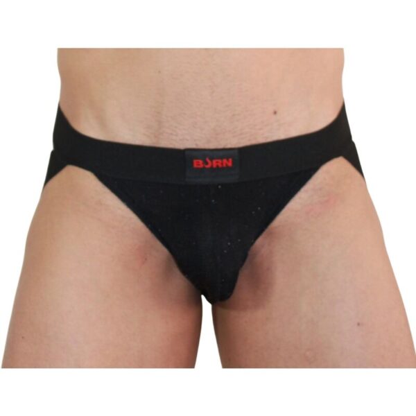 Imagen del artículo erótico BURN - 003 JOCK BRILLANTE NEGRO XL de BURN en la sección MODA & LENCERÍA|Lencería Hombre|Jockstraps de Millenial Sexshop.