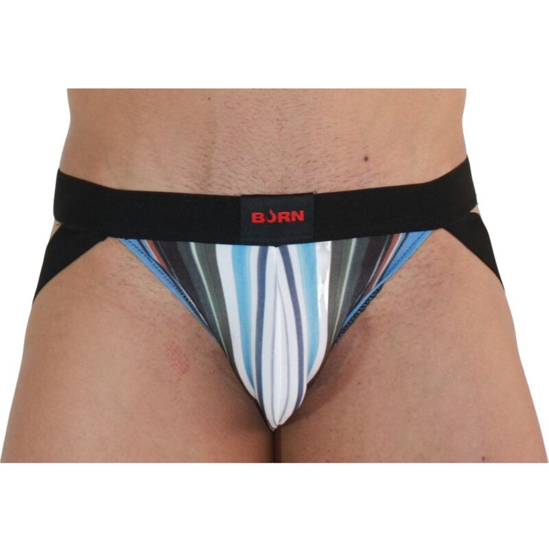 BURN - 009 JOCK MULTICOLOR / NEGRO L-MillenialSexshop-BURN Imagen del artículo erótico BURN - 009 JOCK MULTICOLOR / NEGRO L de BURN en la sección MODA & LENCERÍA|Lencería Hombre|Jockstraps de Millenial Sexshop.
