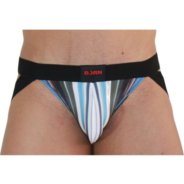 Imagen del artículo erótico BURN - 009 JOCK MULTICOLOR / NEGRO XL de BURN en la sección MODA & LENCERÍA|Lencería Hombre|Jockstraps de Millenial Sexshop.