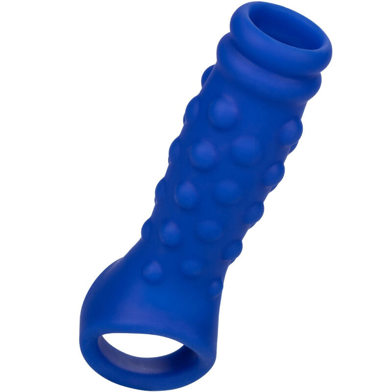 Imagen del artículo erótico CALEXOTICS - ADMIRAL BEADED FUNDA PENE SILICONA LÍQUIDA AZUL de CALEXOTICS en la sección JUGUETES BIENESTAR |Juguetes para Hombres|Accesorios para el pene|Fundas Pene sin extensión de Millenial Sexshop.