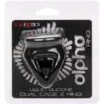 CALEXOTICS - ALPHA ANILLO DE JAULA DOBLE NEGRO - Imagen 2