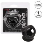 Imagen del artículo erótico CALEXOTICS - ALPHA ANILLO DE JAULA DOBLE NEGRO de CALEXOTICS en la sección JUGUETES BIENESTAR |Juguetes para Hombres|Accesorios para el pene|Anillos Pene|Anillos sin vibración de Millenial Sexshop.