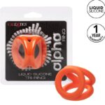 Imagen del artículo erótico CALEXOTICS - ALPHA TRIPLE ANILLO NARANJA de CALEXOTICS en la sección JUGUETES BIENESTAR |Juguetes para Hombres|Accesorios para el pene|Anillos Pene|Anillos sin vibración de Millenial Sexshop.