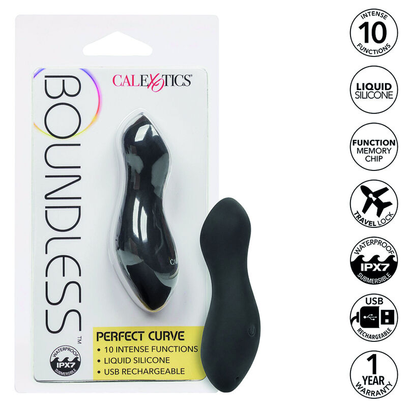 Imagen del artículo erótico CALEXOTICS - BOUNDLESS MASAJEADOR CURVA PERFECTA de CALEXOTICS en la sección JUGUETES BIENESTAR |Juguetes para Mujeres|Estimuladores|Masajeadores de Millenial Sexshop.