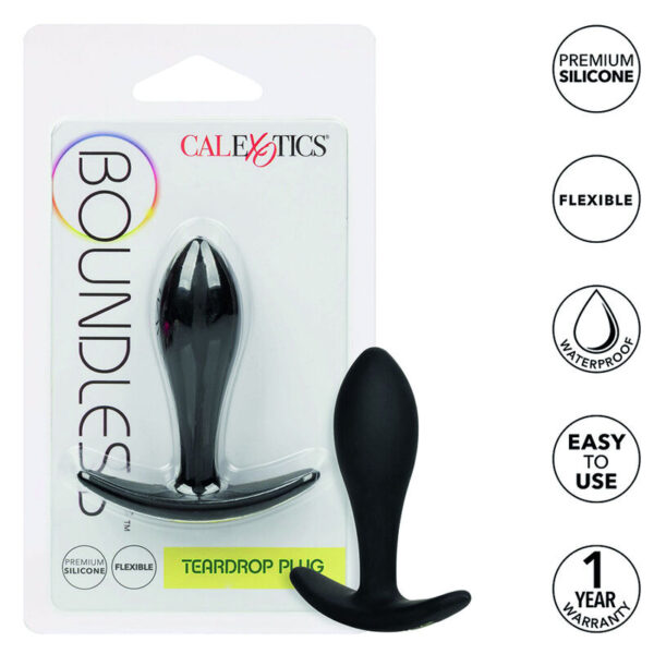 Imagen del artículo erótico CALEXOTICS - BOUNDLESS PLUG ANAL LGRIMA de CALEXOTICS en la sección JUGUETES BIENESTAR |Anal|Plugs Anales de Millenial Sexshop.